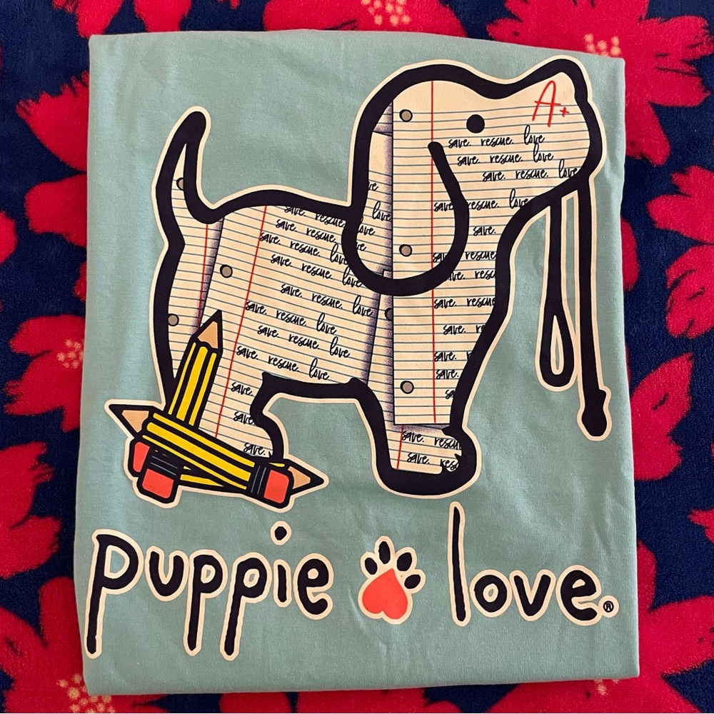 NWT Back to School Puppie Love Tee